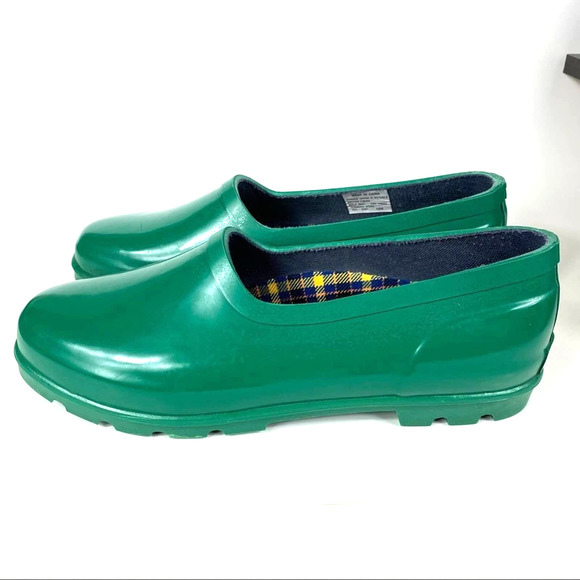EDDIE BAUER GREEN RUBBER WATERPROOF CLOGS WOMEN'S SIZE 10M - Picture 3 of 10